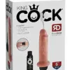 King Cock Dildo Realístico com Ejaculação Squirting 6″ Branco