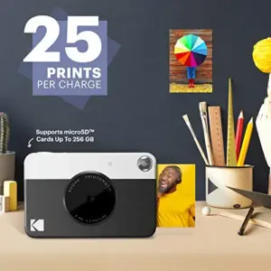 Kodak Printomatic Sensor 5MP Grande Angular Preto Fotos Instantâneas