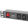 Lanberg 1U Rack 19 10x Tomadas Proteção de Sobretensão