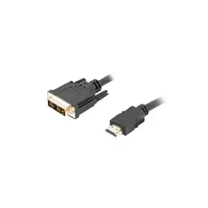 Lanberg CA-HDDV-10CC-0018-BK 1,8m HDMI para DVI Dublado Preto