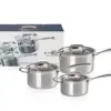 Le Creuset Conjunto de Panelas Inox com 3 Tamanhos