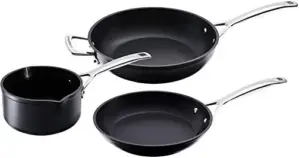 Le Creuset Conjunto de utensílios de alumínio antiaderente 16cm, 24cm e 26cm