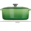 Le Creuset Panela de ferro fundido oval 4,7L Bamboo