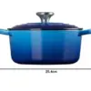 Le Creuset Panelas de Ferro Fundido Cocotte 20cm Azure