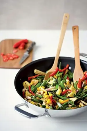 Le Creuset Wok Aço Inoxidável 30cm Metálico