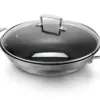 Le Creuset Wok Aço Inoxidável 30cm Metálico