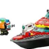 LEGO City 60373 Barco de Resgate dos Bombeiros