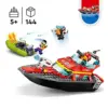 LEGO City 60373 Barco de Resgate dos Bombeiros