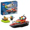 LEGO City 60373 Barco de Resgate dos Bombeiros