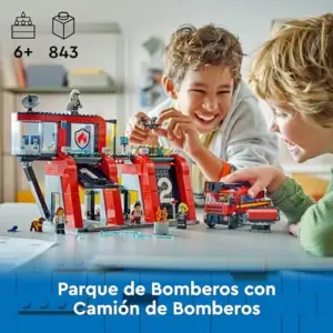 LEGO City 60414 Quartel dos Bombeiros com Caminhão e Acessórios A partir de 6 anos