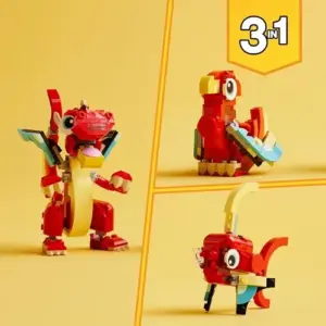 LEGO Creator 3 em 1 Dragão Vermelho Infinidade de possibilidades