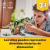 LEGO Creator 3 em 1 T. Rex 31151 Dinossauros Brinquedo Amarelo 9+