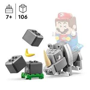 LEGO LEGO Super Mario 71420 Rambi o Rinoceronte Amarelo 7+