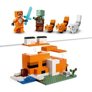 LEGO Minecraft Pousada da Raposa 21178 Aventura Colorida 8+
