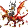 LEGO Ninjago Dragão da Fonte Movimento 71822 Dragão de Brinquedo Articulado para Meninos e Meninas 12+