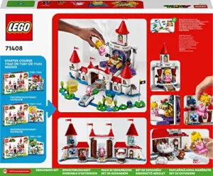 LEGO Super Mario Castelo da Peach 71408 Reino Cogumelos