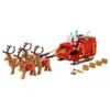 LEGO Tróle do Papai Noel 40499 Natal vermelho e dourado para crianças a partir de 9 anos