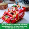 LEGO Tróle do Papai Noel 40499 Natal vermelho e dourado para crianças a partir de 9 anos