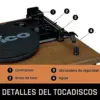 Lenco LS-100 Gira-Discos 2x10W