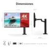 LG 32UN880P-B 32″ UHD 4K IPS Monitores para PC