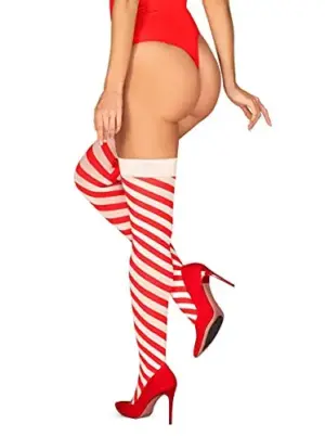 Obsessive Kissmas Meias Listradas Bicolor S/M