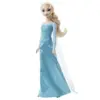 Mattel Elsa Frozen azul com trança longa