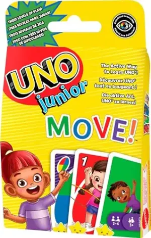 Mattel Jogo de Cartas UNO Junior 3 Anos Jogos de Cartas Família