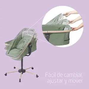 Maxi-Cosi Alba Beyond Green 3 em 1 Berço e Cadeira Alta
