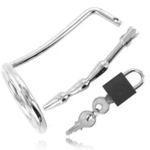 Metal Hard Anel de Chastity Uretral Hipoalergênico