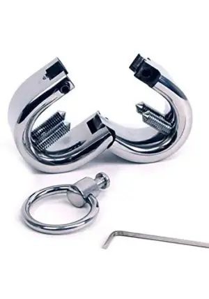Metal Hard Pulseira de Metal com Parafusos Ajustáveis