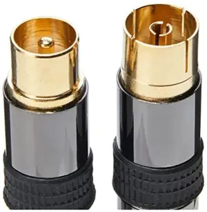 Metronic Adaptador Macho a Fêmea com Conexões Douradas