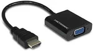 Metronic cabo HDMI a VGA 15cm Macho a Fêmea