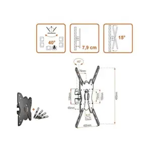Metronic Suporte 451065 32-42 Polegadas TV Roteiro Inclinado
