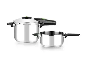 Monix Presto Conjunto 2 Panelas Pressão 4L 6L Aço Inoxidável