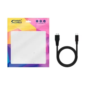 Nanocable 10.01.1201-BK Cabo USB 1m USB-C Micro-USB B