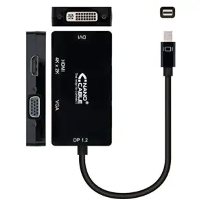 Nanocable Cabo DisplayPort 15cm Thunderbolt a VGA DVI HDMI