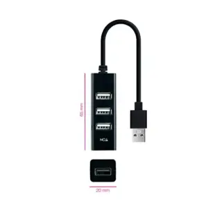 Nanocable Hub USB 2.0 21cm A A