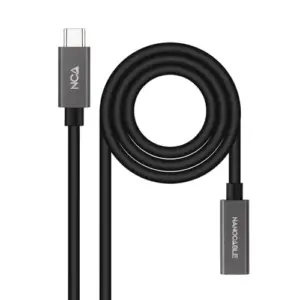 Nanocable USB-C Macho para USB-C Fêmea 1.5 Metros