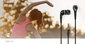 Nedis HPWD1001 Auriculares Fio In-ear Conector 3,5 mm Preto