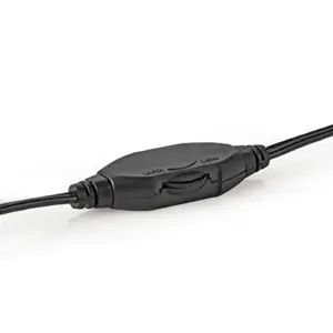Nedis HPWD1201 Auscultadores com Fio Microfone Preto
