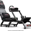 Next Level Racing Suporte Simulator F-GT Cockpit Compatível com Rodas e Pedais Prateado