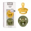 Bibs Pack 2 Chupetas Látex 6-18m Honey Bee/Olive