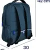 Oxford Mochila B-Out Azul-Marinho 42x30x15cm