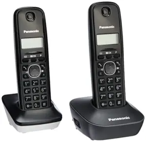 Panasonic KX-TG1612 Duo Preto Identificador de Chamadas
