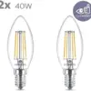 Philips Lâmpada LED 40W Luz Branca Quente