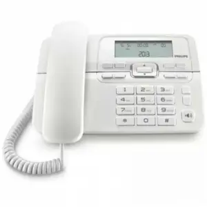 Philips M20W Telefone Digital Fios Branco Identificação de Chamadas