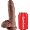 Pipedream King Cock Realístico 7″ Marrom
