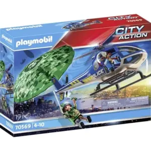 Playmobil City Action Helicóptero da Polícia 4 anos Conjunto