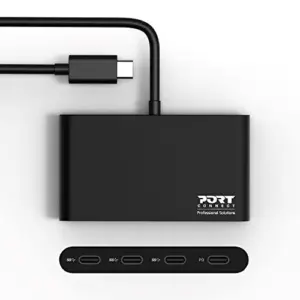 Port Designs Hub USB Type-C 4 portas