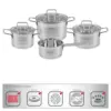 ProfiCook Trem Cozinha Inox 7 Peças